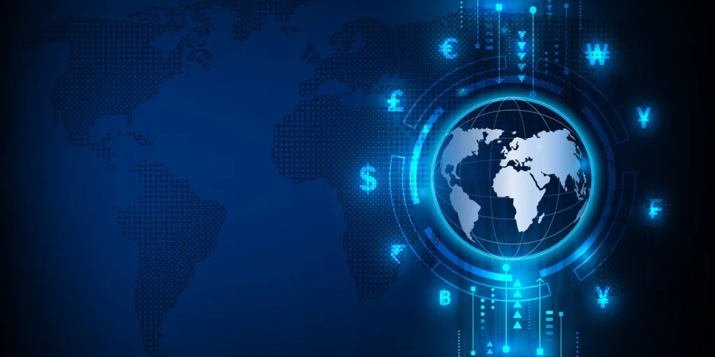 Global market trading visual